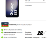 20GB im D2 Netz mit Samsung Galaxy S23 mtl. 20,99€