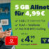60 GB Allnet-Flat im Vodafone-Netz für 14,99 € im Monat