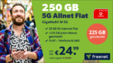 250 GB 5G im D-Netz für 24,99€ mtl.