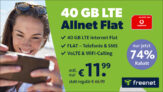 40 GB Allnet-Flat im Vodafone-Netz für 11,99 € im Monat