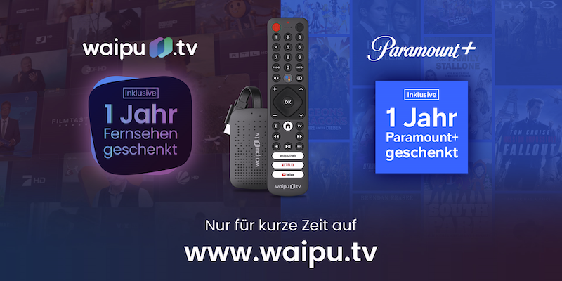 waipu.tv Perfect Plus & Paramount+ geschenkt!